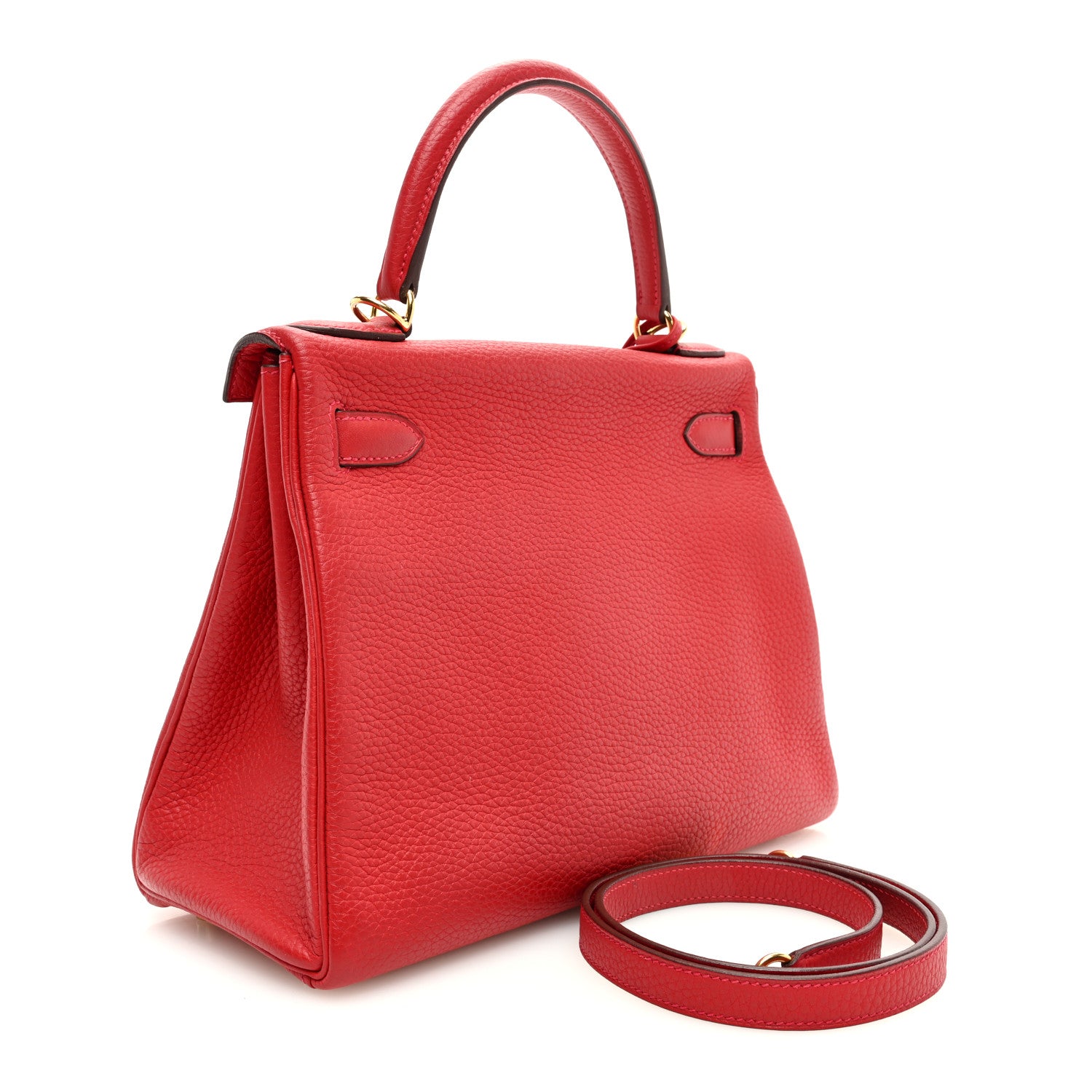 Hermes Togo Kelly Retourne 28 Rouge Casaque 3 of 10