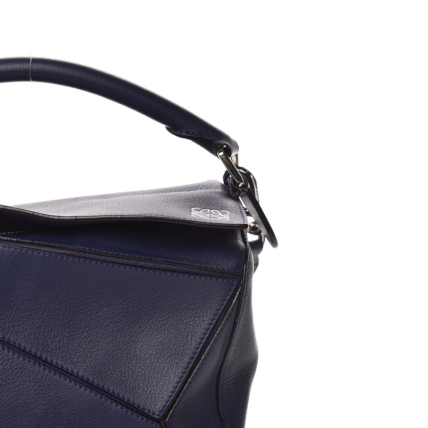 Calfskin Medium Puzzle Bag Marine