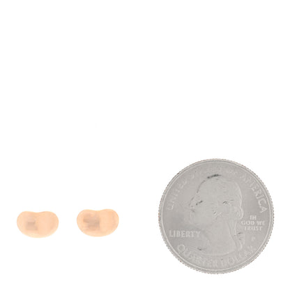 Tiffany 18K Rose Gold 9mm Elsa Peretti Bean Earrings 2 of 5