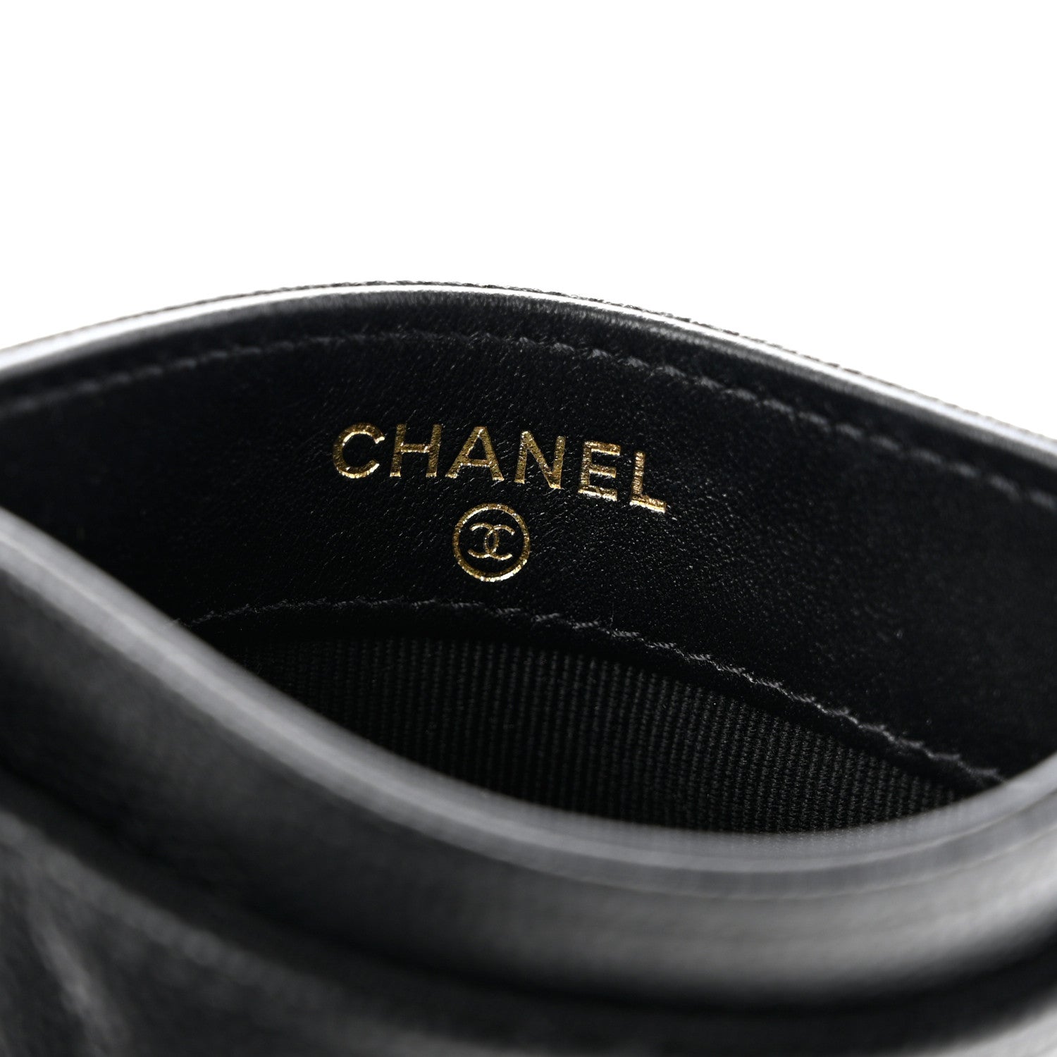 Chanel Caviar Quilted Crystal Card Holder Black 6 of 9