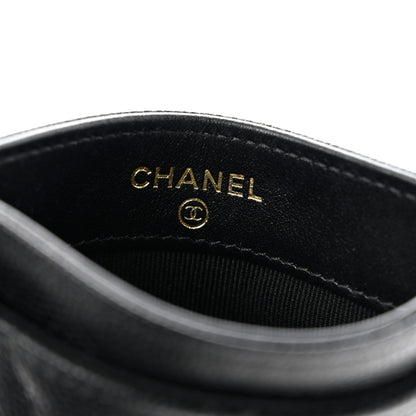 Chanel Caviar Quilted Crystal Card Holder Black 6 of 9