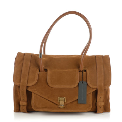 Proenza Schouler Suede Large PS1 Keep All Tobacco 1 of 8