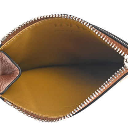 Loewe Calfskin Debossed Anagram Card Holder Tan 5 of 8