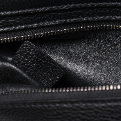 Celine Drummed Calfskin Suede Medium Trapeze Black 6 of 10