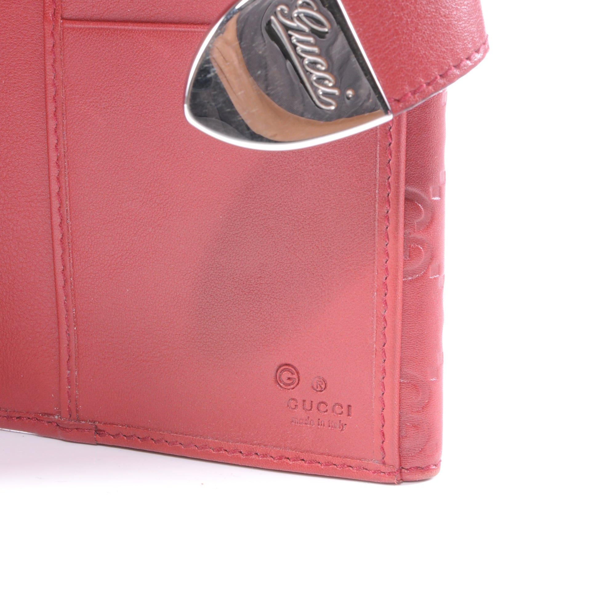 Gucci Guccissima Continental Wallet Red 5 of 6
