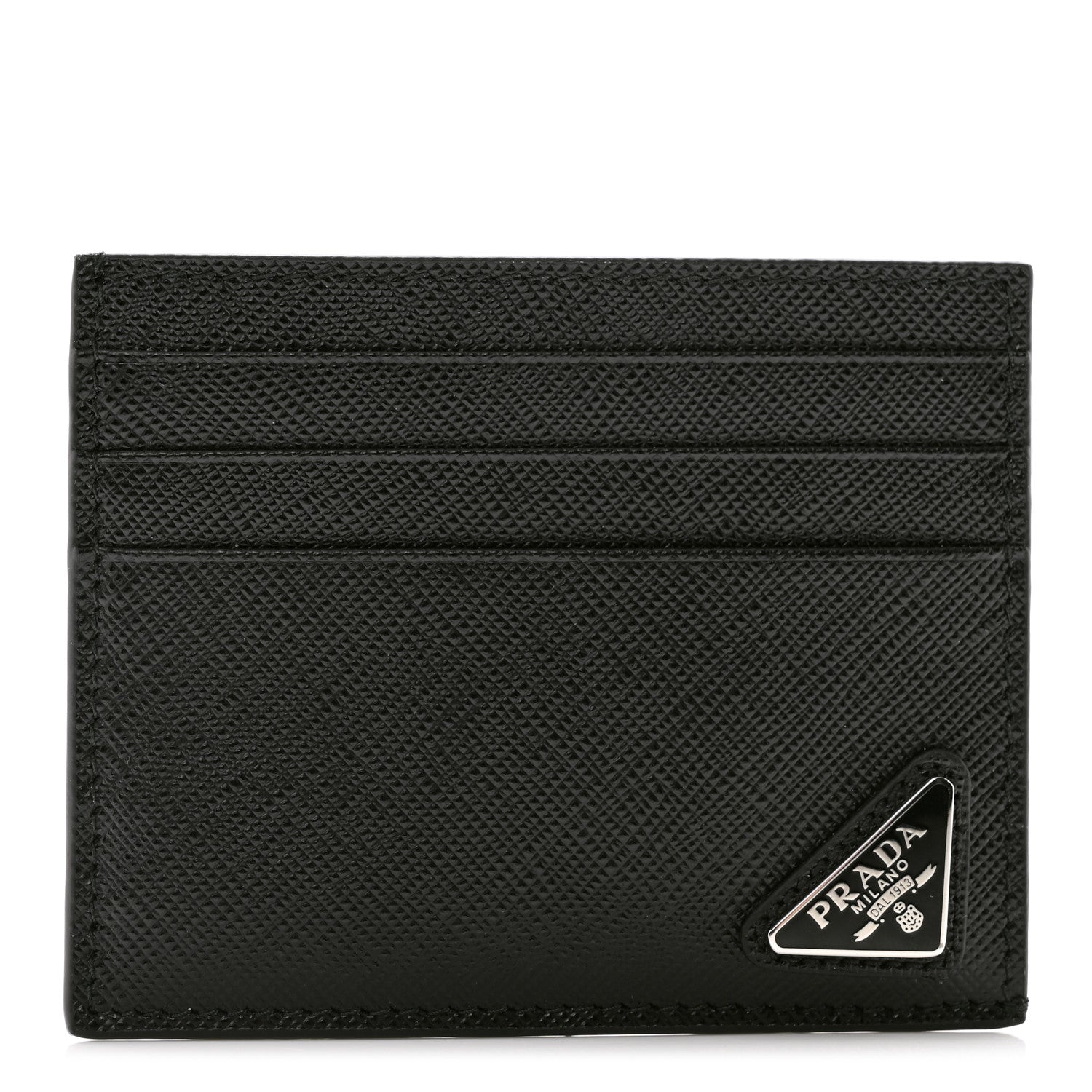 Prada Saffiano Card Case Black 1 of 7