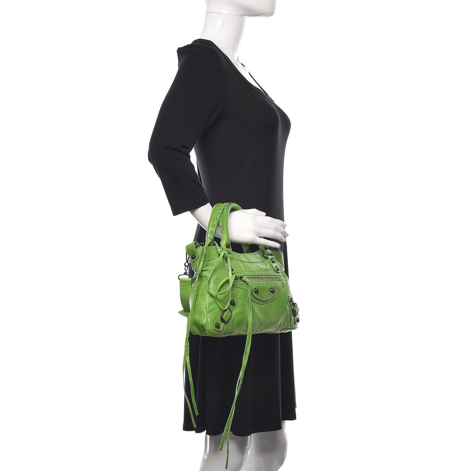 Balenciaga Agneau Classic Hardware First Apple Green 2 of 12