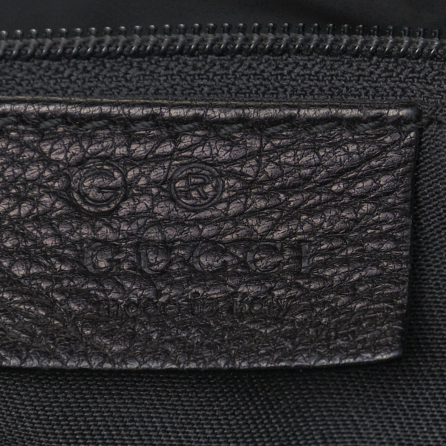 Guccissima Full Moon Tote Black