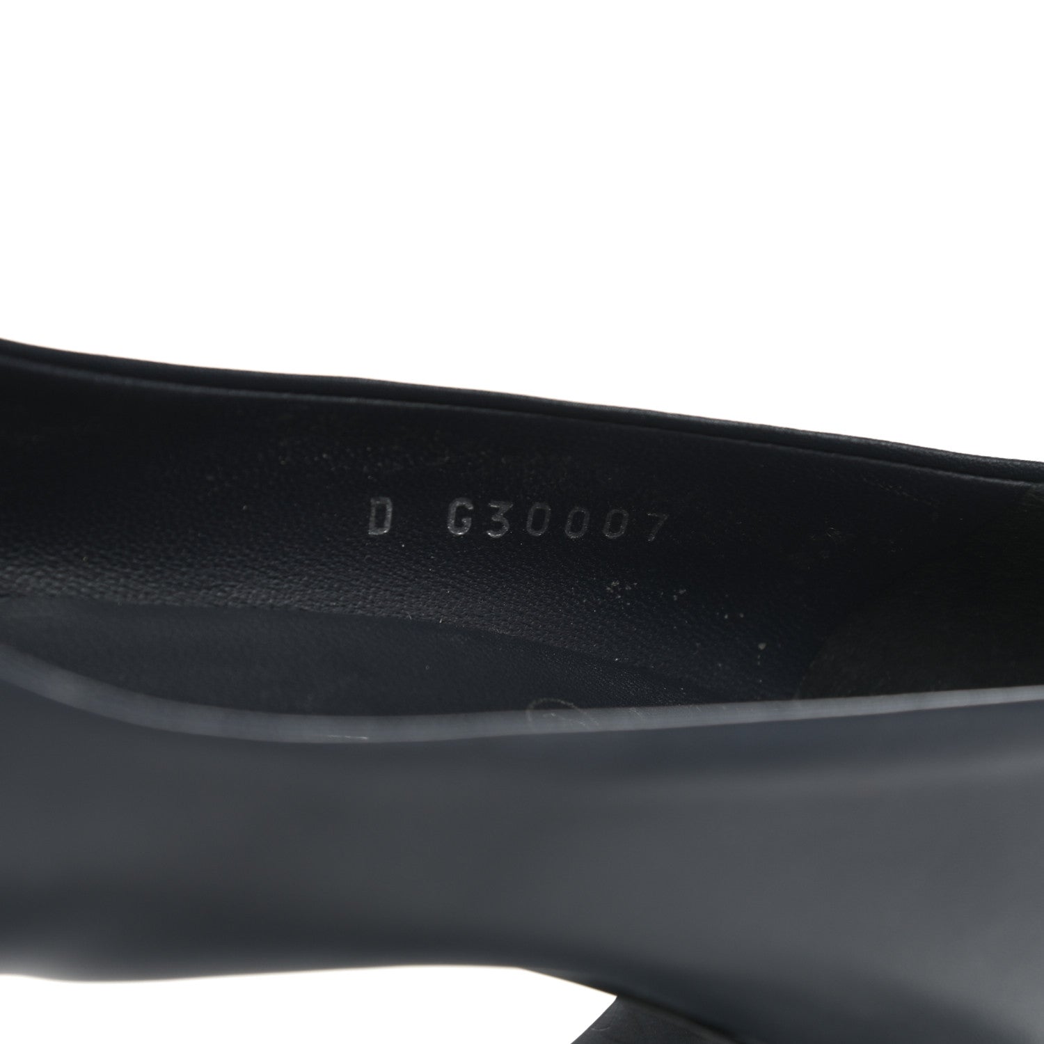 Chanel Calfskin Patent CC Cap Toe Platform Chain Pumps 39 Navy Black 8 of 9