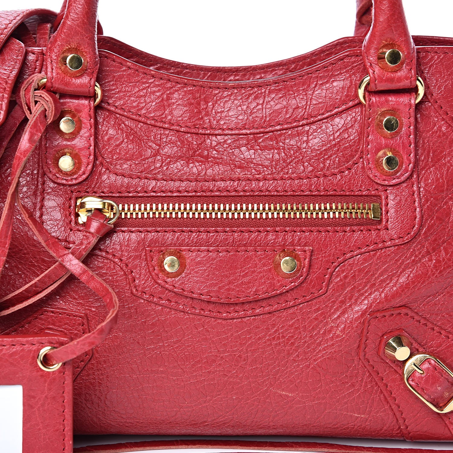 Balenciaga Agneau Classic Gold Hardware Mini City Rouge Sapphire 23 of 25