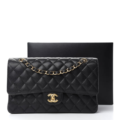 Chanel Caviar Quilted Medium Double Flap Black 12 of 12