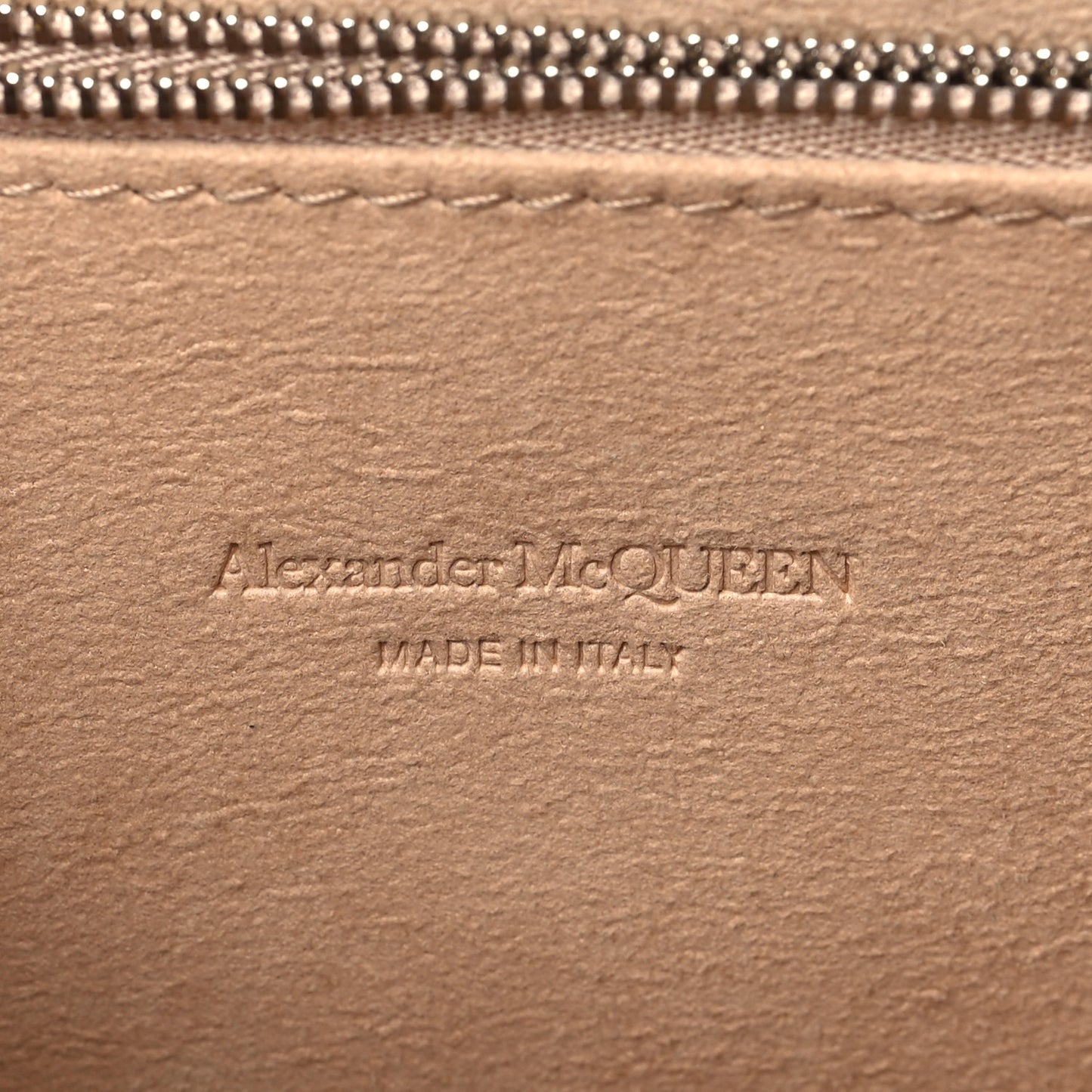 Calfskin Crocodile Embossed Knuckle Flat Clutch Lichen