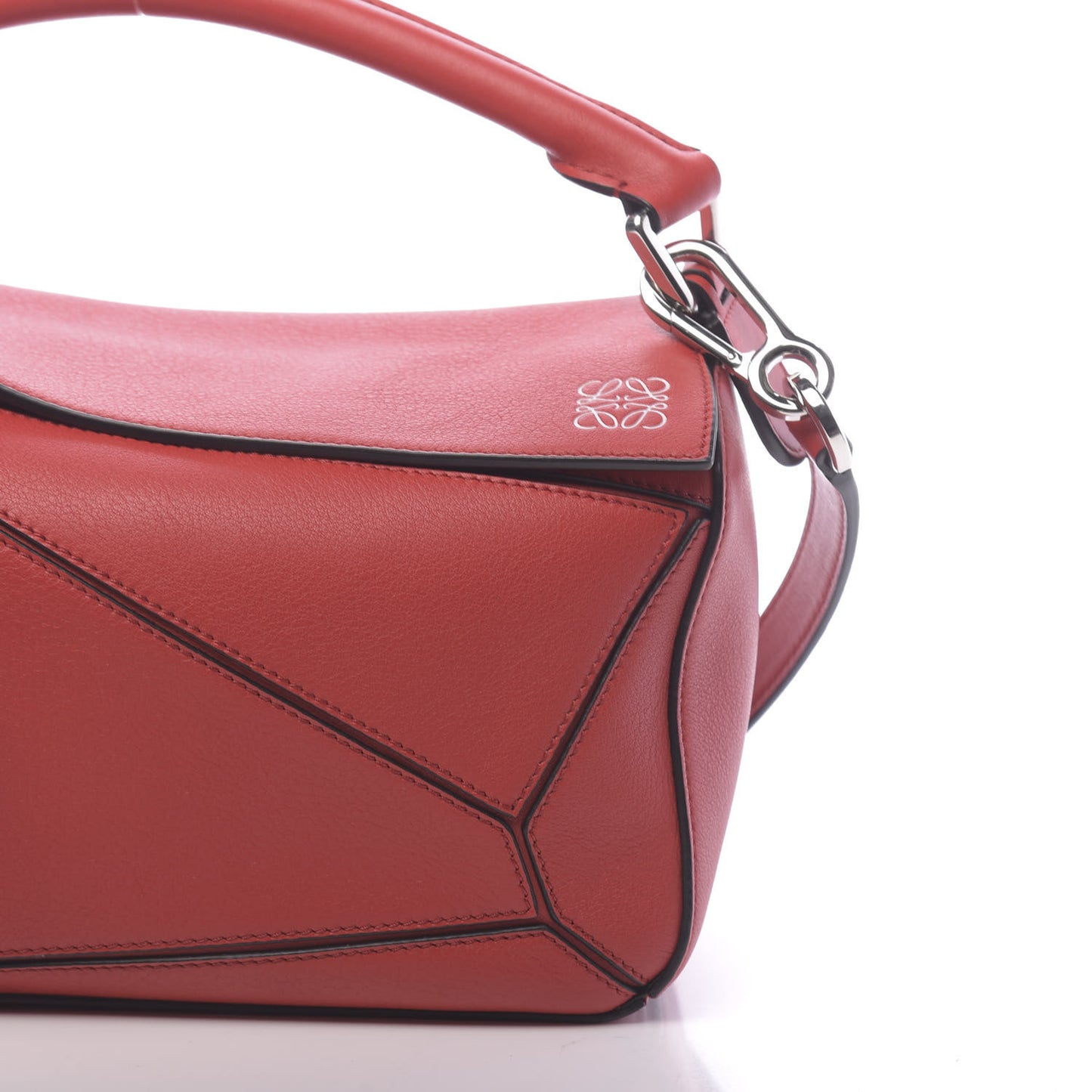 Calfskin Small Puzzle Bag Scarlet