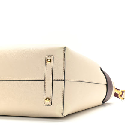 Burberry Marais Calfskin Medium Belt Bag Limestone Deep Claret 8 of 8