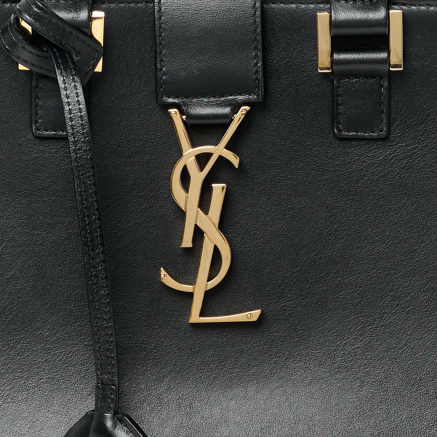 Calfskin Monogram Baby Cabas Black