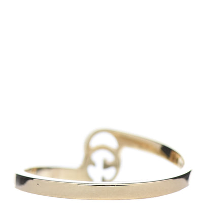 Gucci 18K Yellow Gold GG Running Stacking Ring 55 7.25 3 of 7