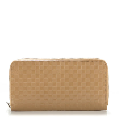Louis Vuitton Shiny Calf Damier Facette Zippy Wallet Camel 1 of 7