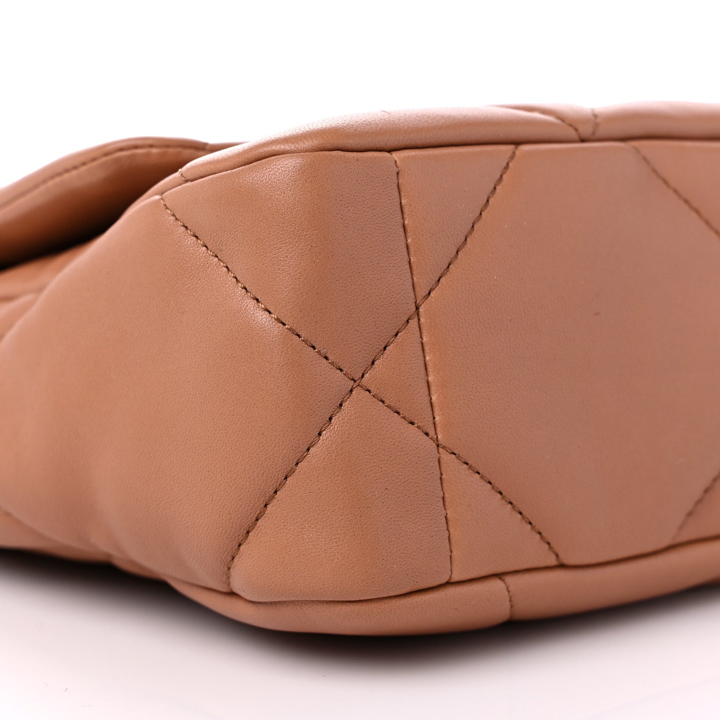 Lambskin Quilted Medium Chanel 19 Flap Brown