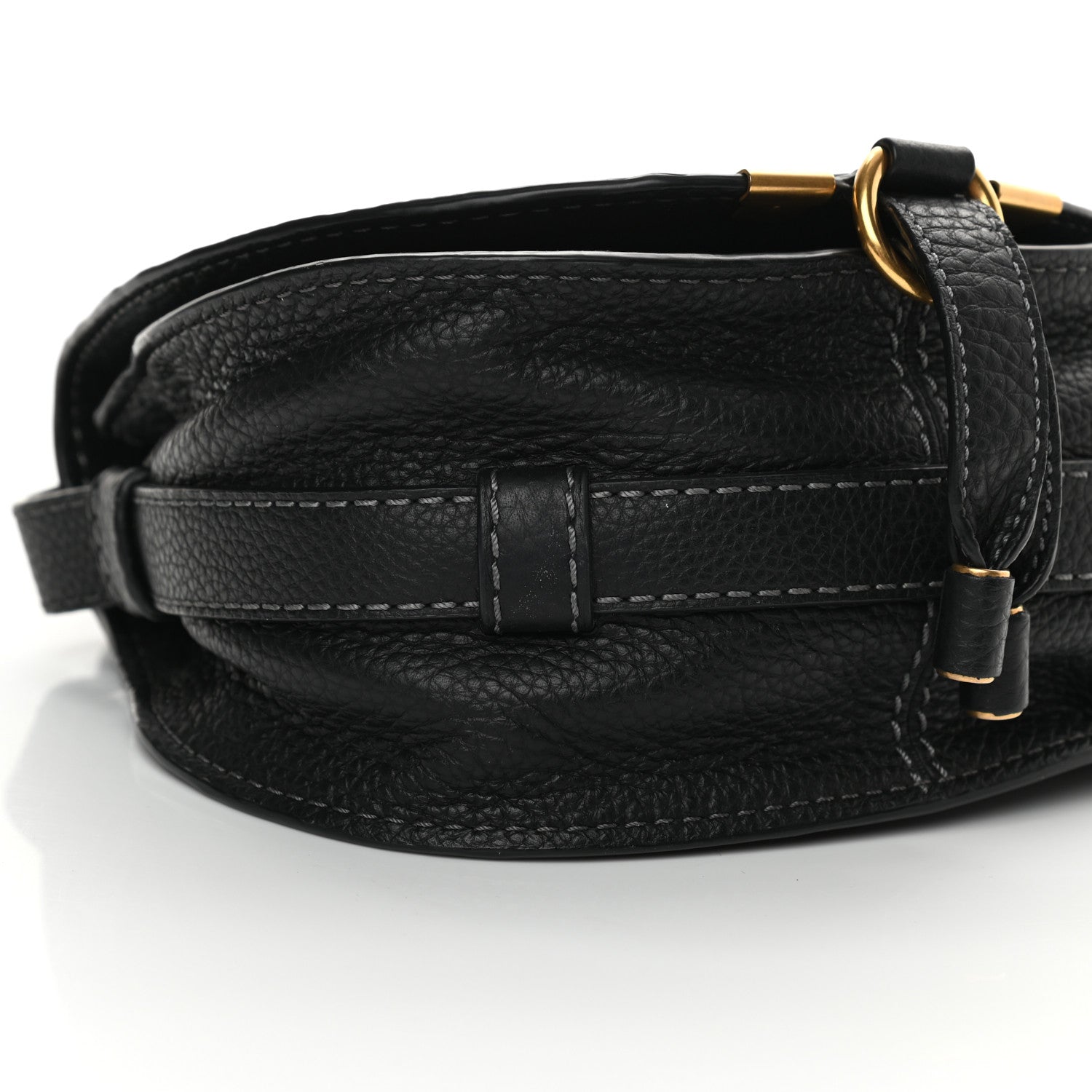 Chloe Calfskin Mini Marcie Round Crossbody Bag Black 9 of 13