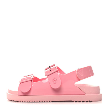 Gucci Rubber Mini Double G Womens Isla Dad Sandals 41 Wild Rose 1 of 8