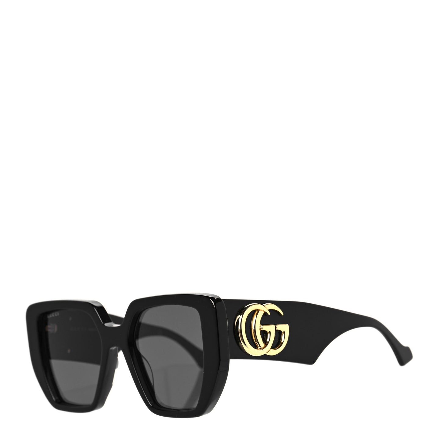 Acetate Square Frame Sunglasses GG0956S Black