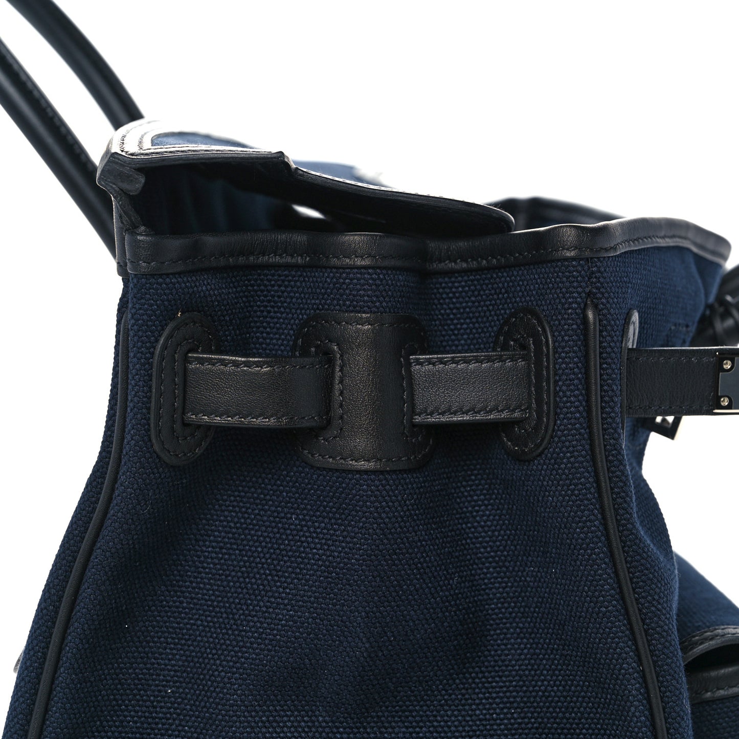 Goeland Toile Swift Cargo Birkin 35 Bleu Marine