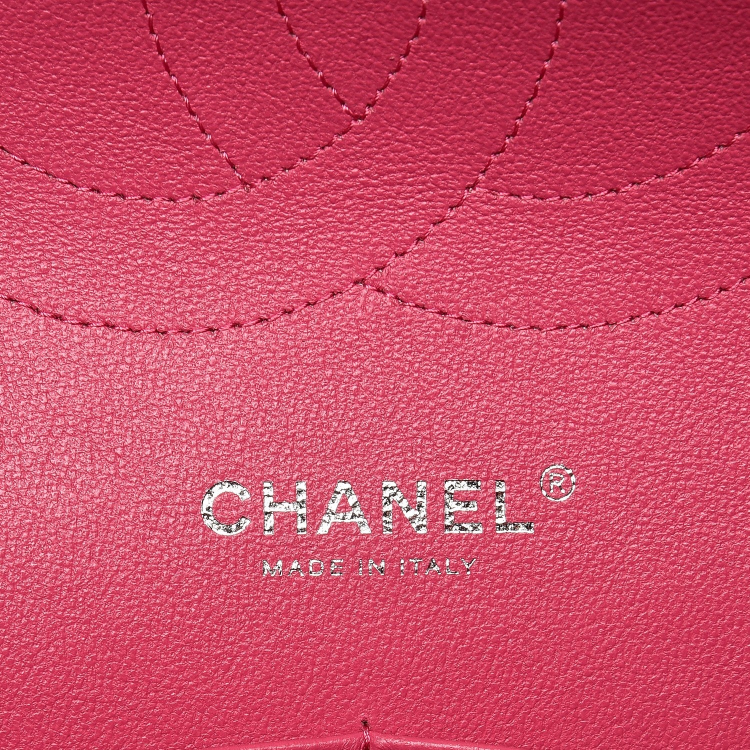 Chanel Lambskin Quilted Jumbo Double Flap Dark Pink 10 of 12