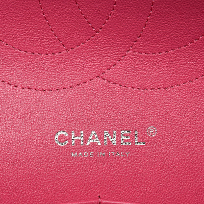 Chanel Lambskin Quilted Jumbo Double Flap Dark Pink 10 of 12