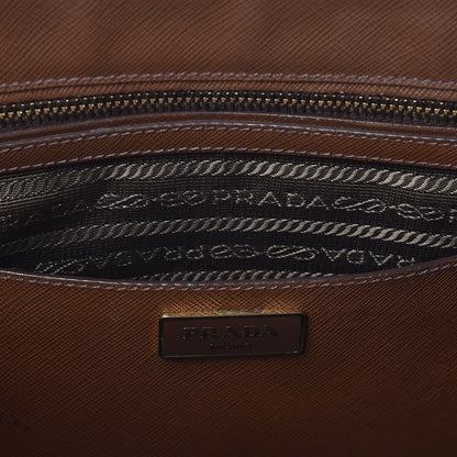 Prada Saffiano Large Galleria Double Zip Tote Caramel 6 of 16