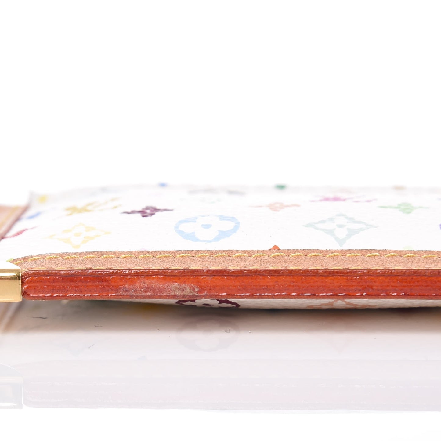 Monogram Multicolor Key Pouch White