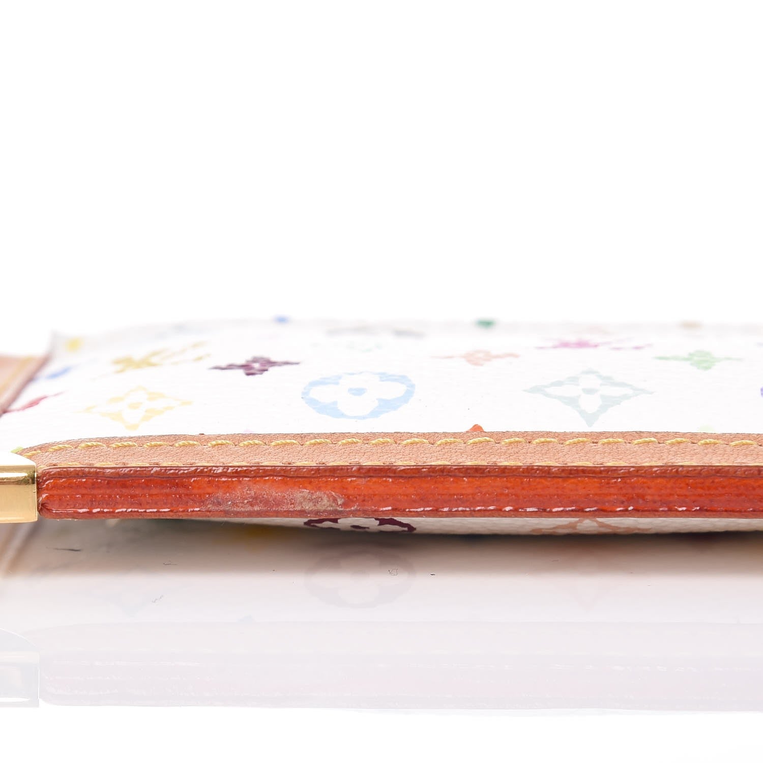 Louis Vuitton Monogram Multicolor Key Pouch White 5 of 8