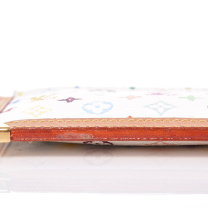 Louis Vuitton Monogram Multicolor Key Pouch White 5 of 8