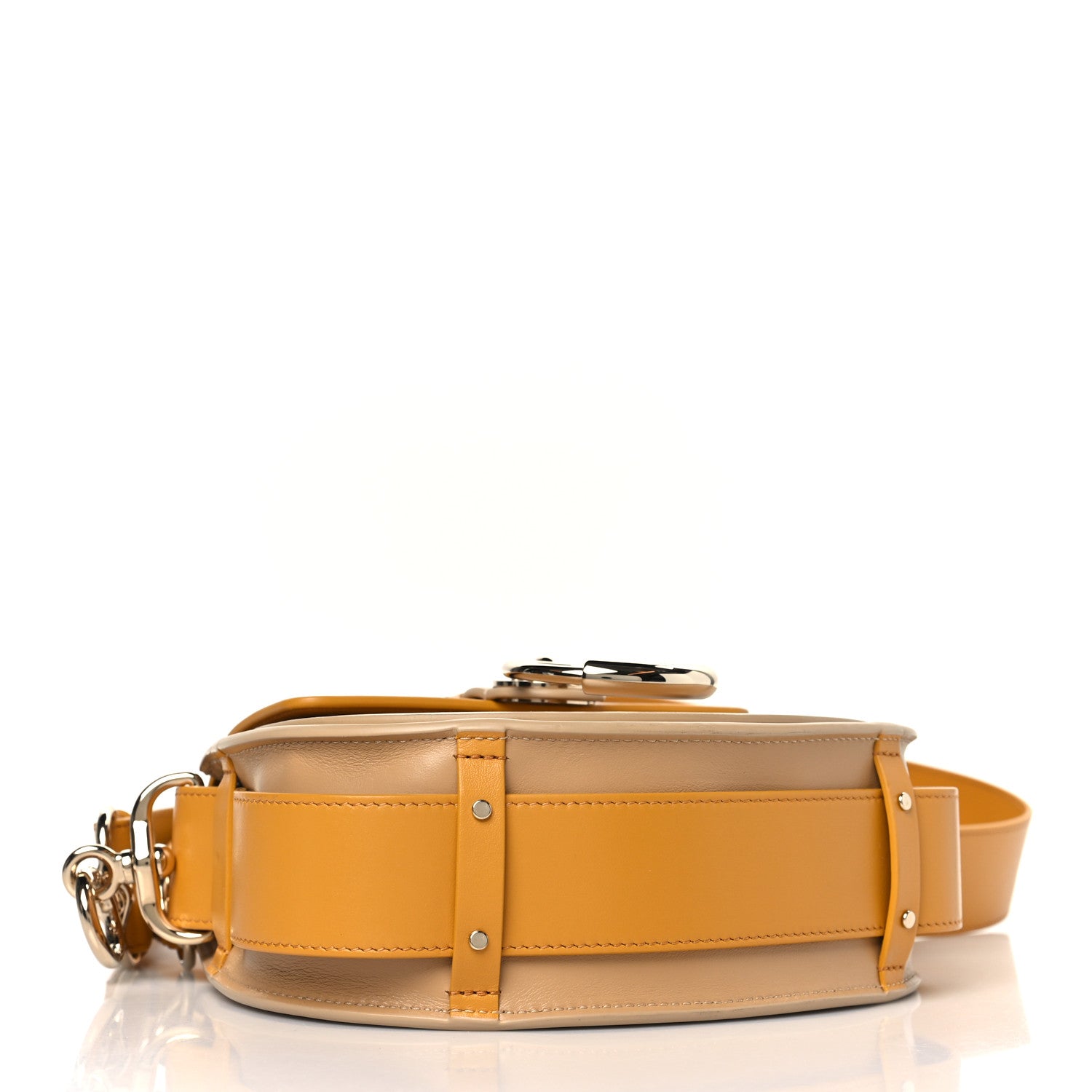 Chloe Calfskin Small Tess Bag Beige Burning Camel 4 of 9