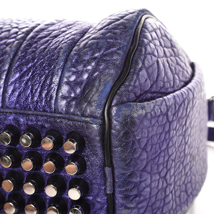 Alexander Wang Metallic Pebbled Lambskin Rocco Nile With Silver Hardware 10 of 14