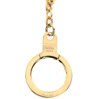 Louis Vuitton Brass Monogram Blooming Flowers Bag Charm Key Holder Rose Ballerine 4 of 4