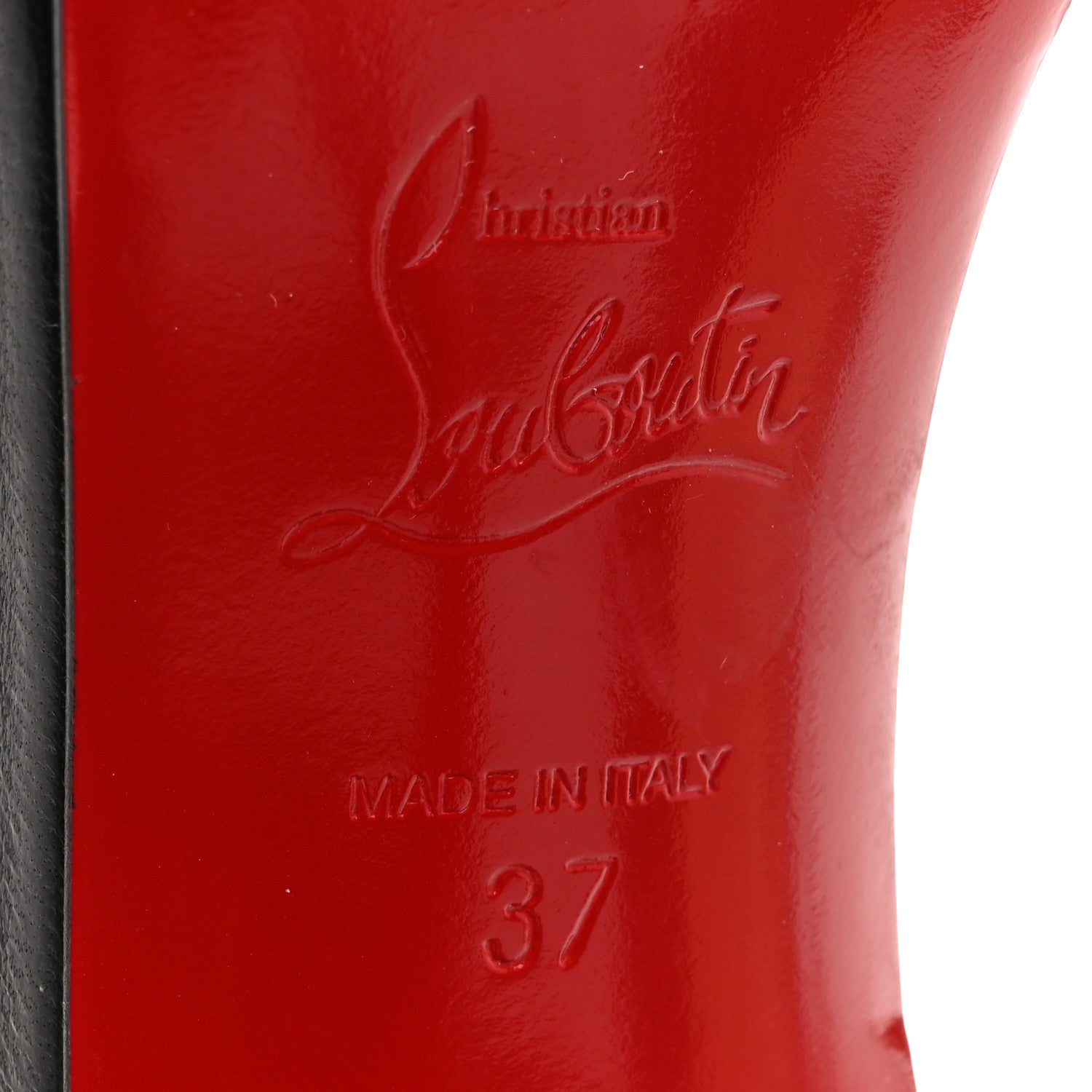 Christian Louboutin Nappa Loubi Queen 120 Pumps 37 Black 8 of 9