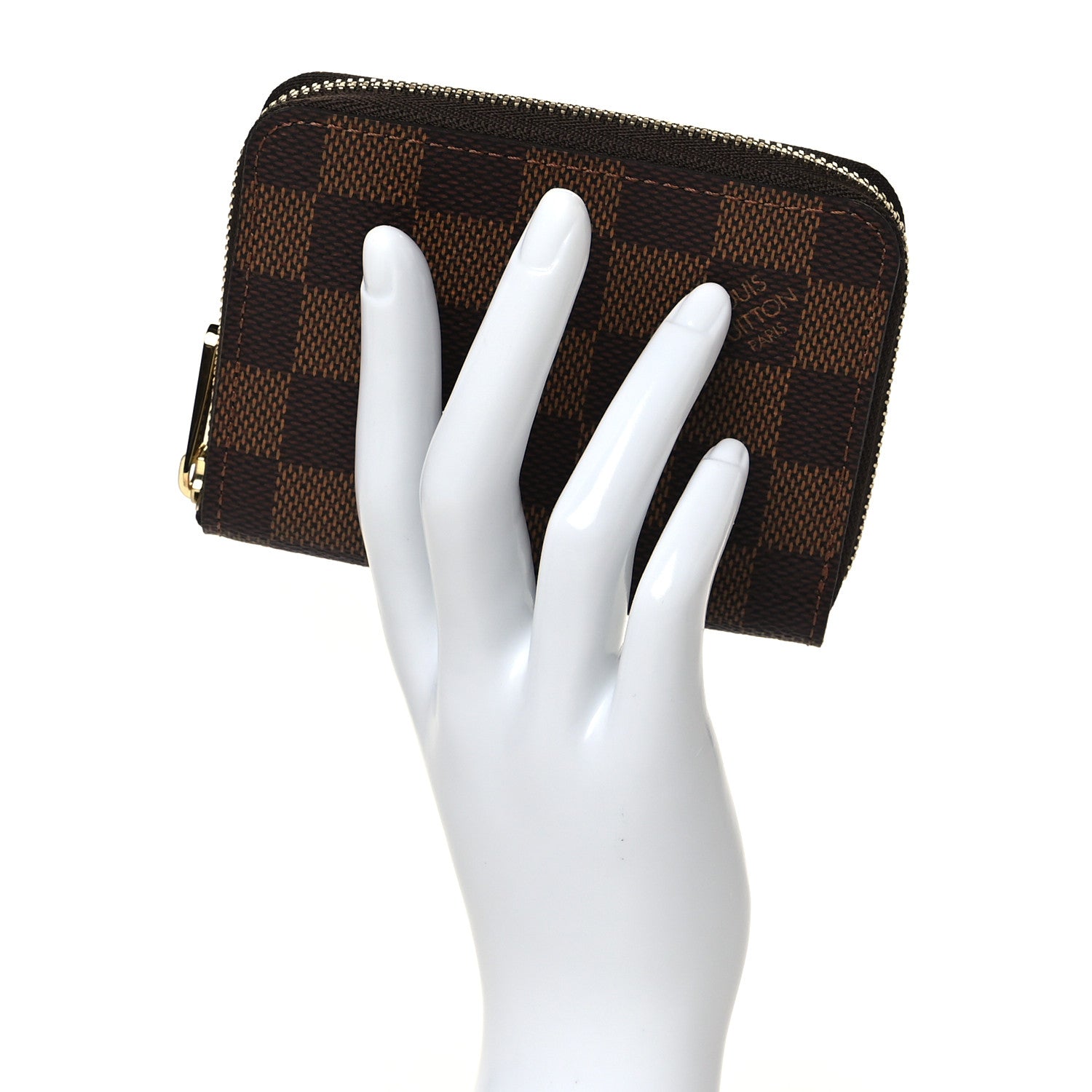 Louis Vuitton Damier Ebene Zippy Coin Purse 2 of 8