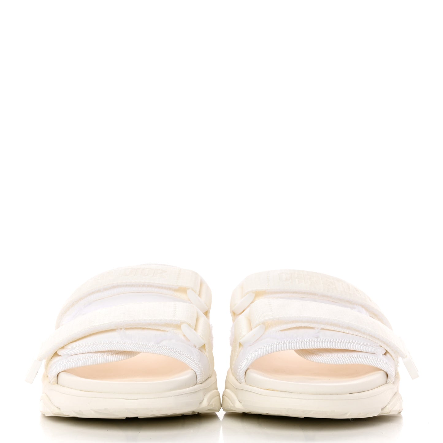 Technical Fabric Camouflage D-Wander Slide Sandals 37 White