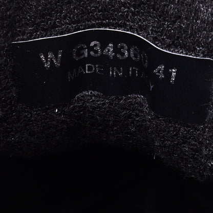 Chanel Nylon Calfskin Suede CC Sneakers 41 Black 8 of 9