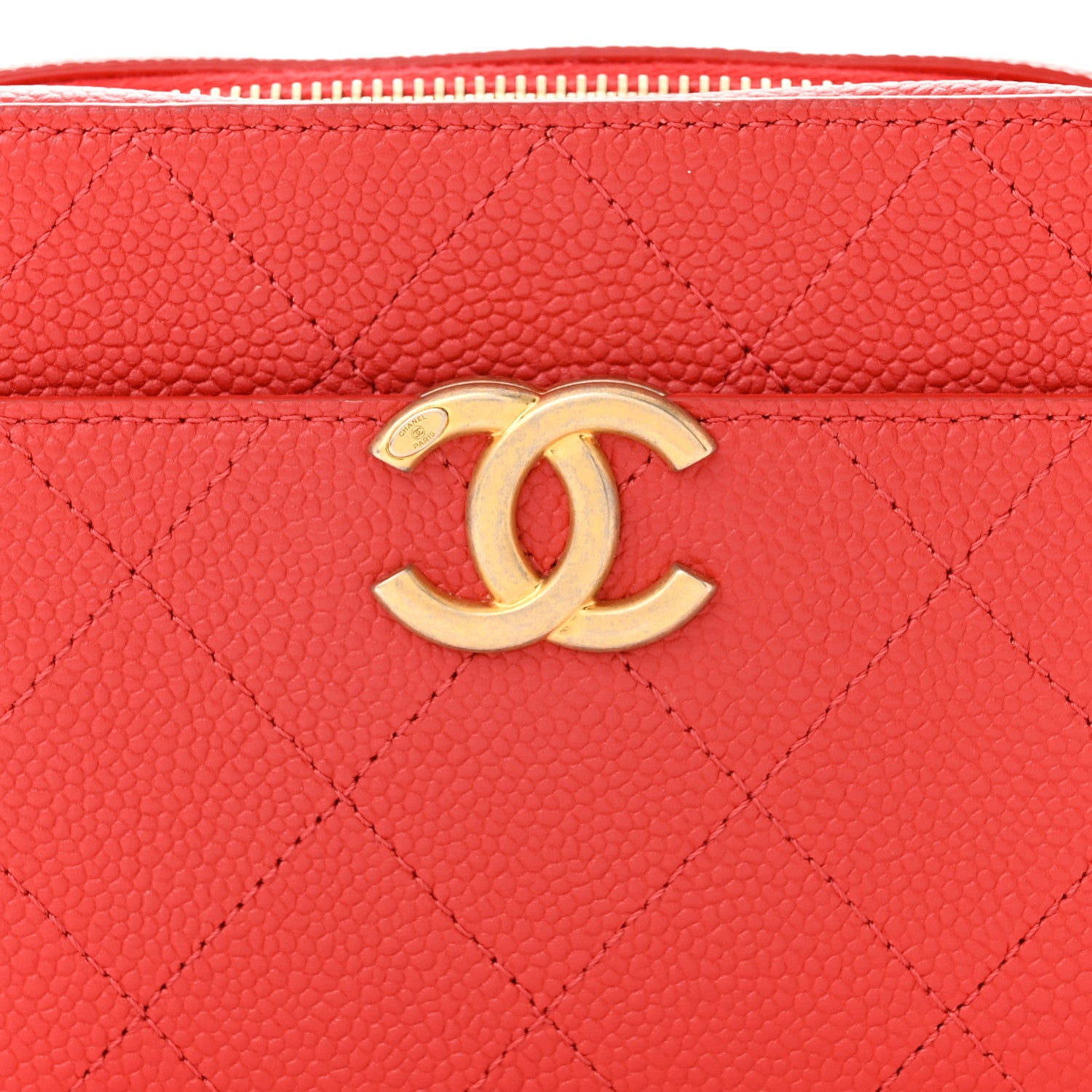 Chanel Caviar Quilted Waist Bag Red 8 of 12