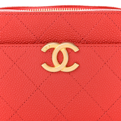 Chanel Caviar Quilted Waist Bag Red 8 of 12