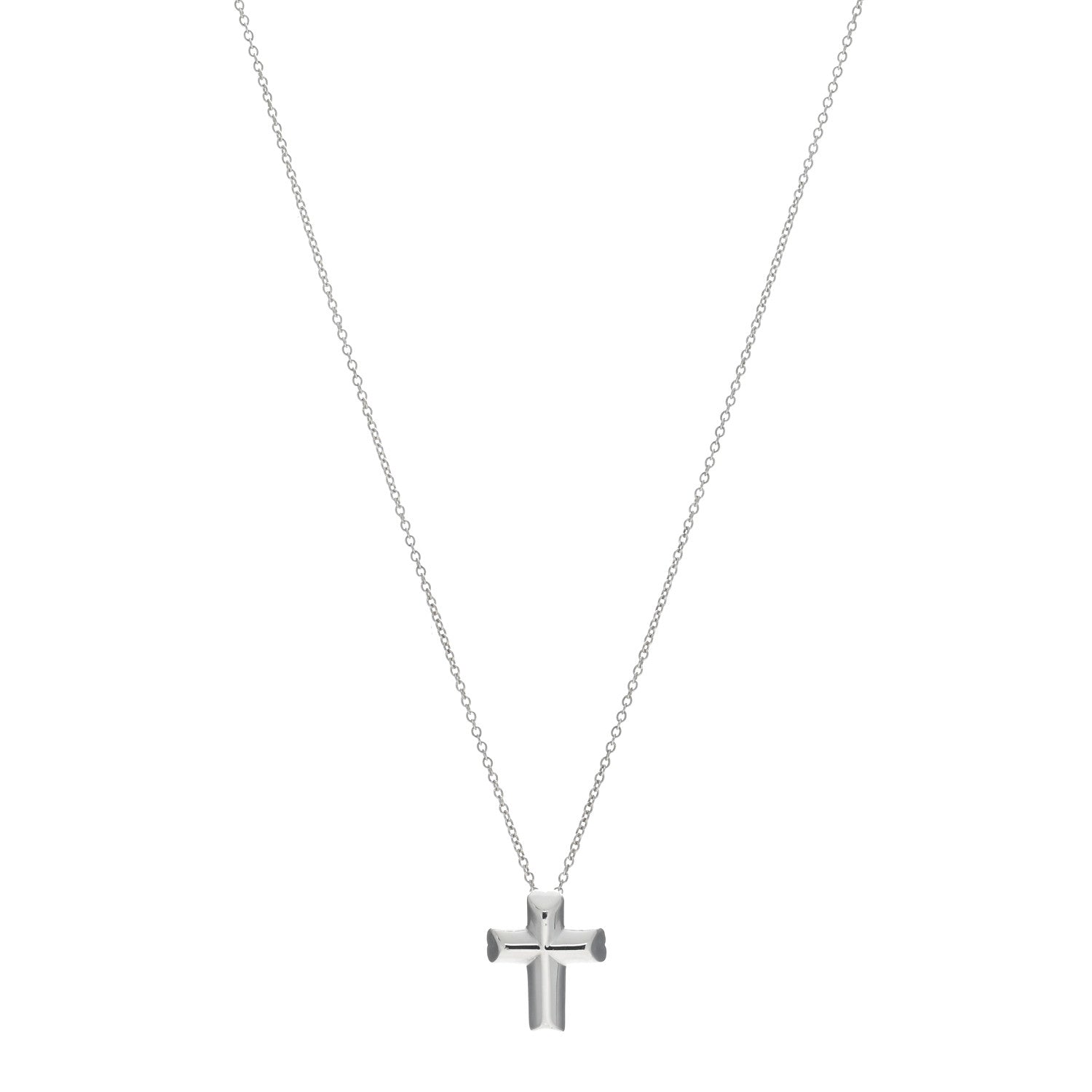 Tiffany Sterling Silver Paloma Picasso Tenderness Cross Pendant Necklace 1 of 4