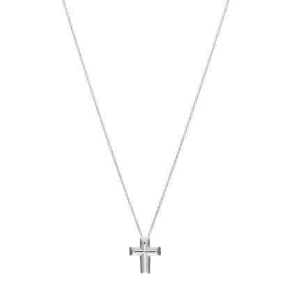 Tiffany Sterling Silver Paloma Picasso Tenderness Cross Pendant Necklace 1 of 4
