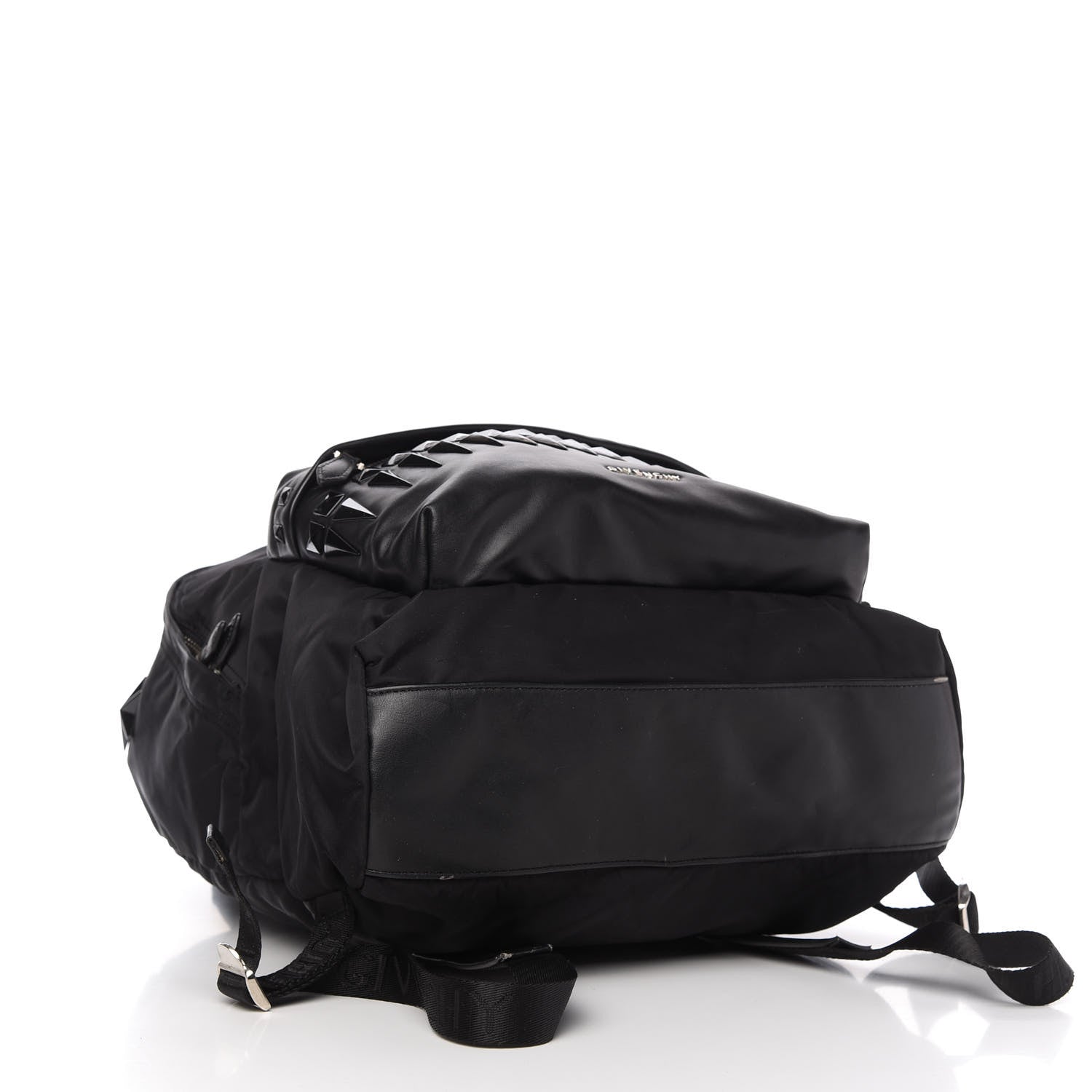 Givenchy Nylon Calfskin Studded Backpack Black 774391