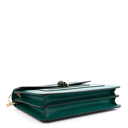 Bulgari Calfskin Serpenti Forever Shoulder Bag Emerald Green 5 of 10