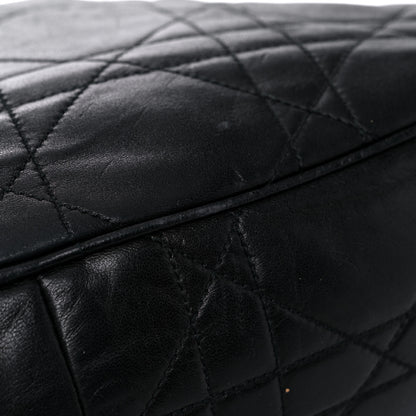 Christian Dior Lambskin Cannage Flap Messenger Bag Black 14 of 19