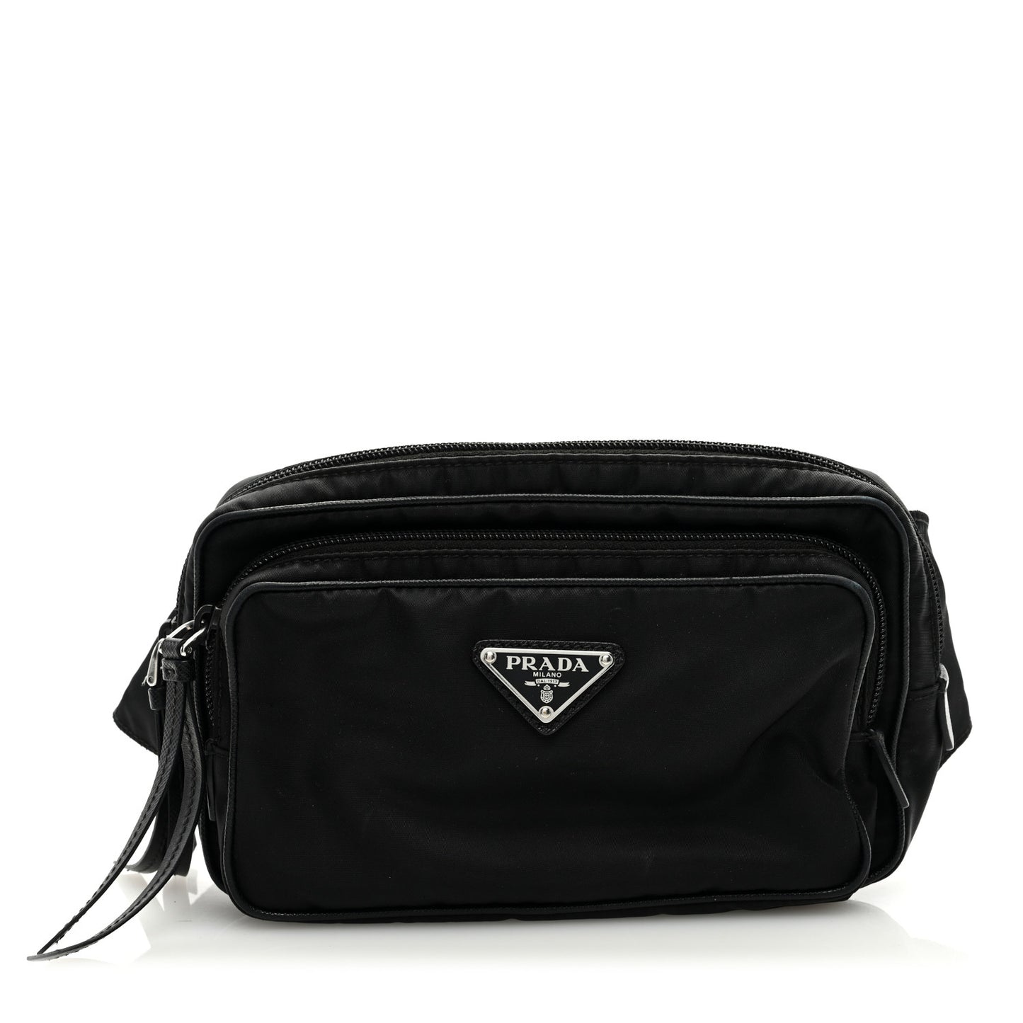 Re-Nylon Saffiano Belt Bag Black Black