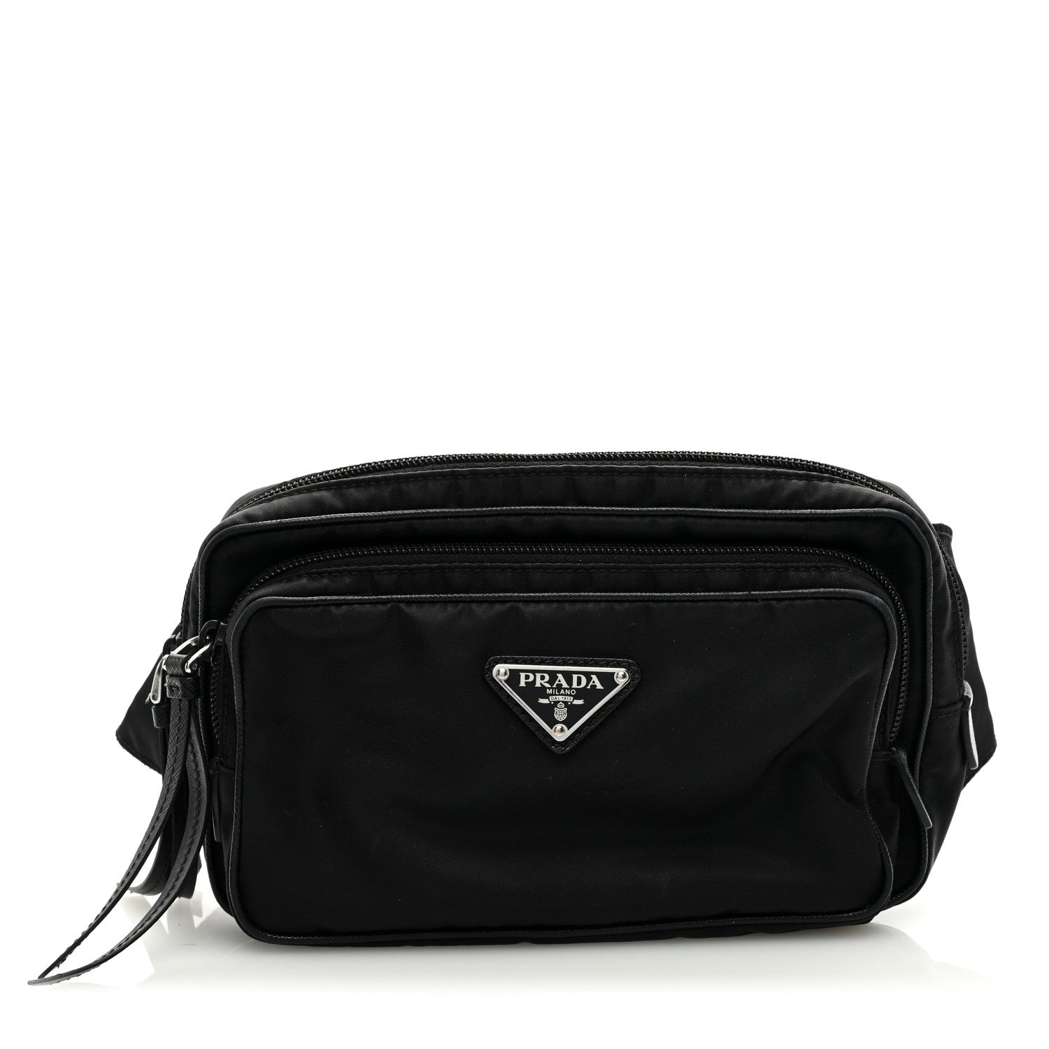 Prada Re-Nylon Saffiano Belt Bag Black Black 1 of 8