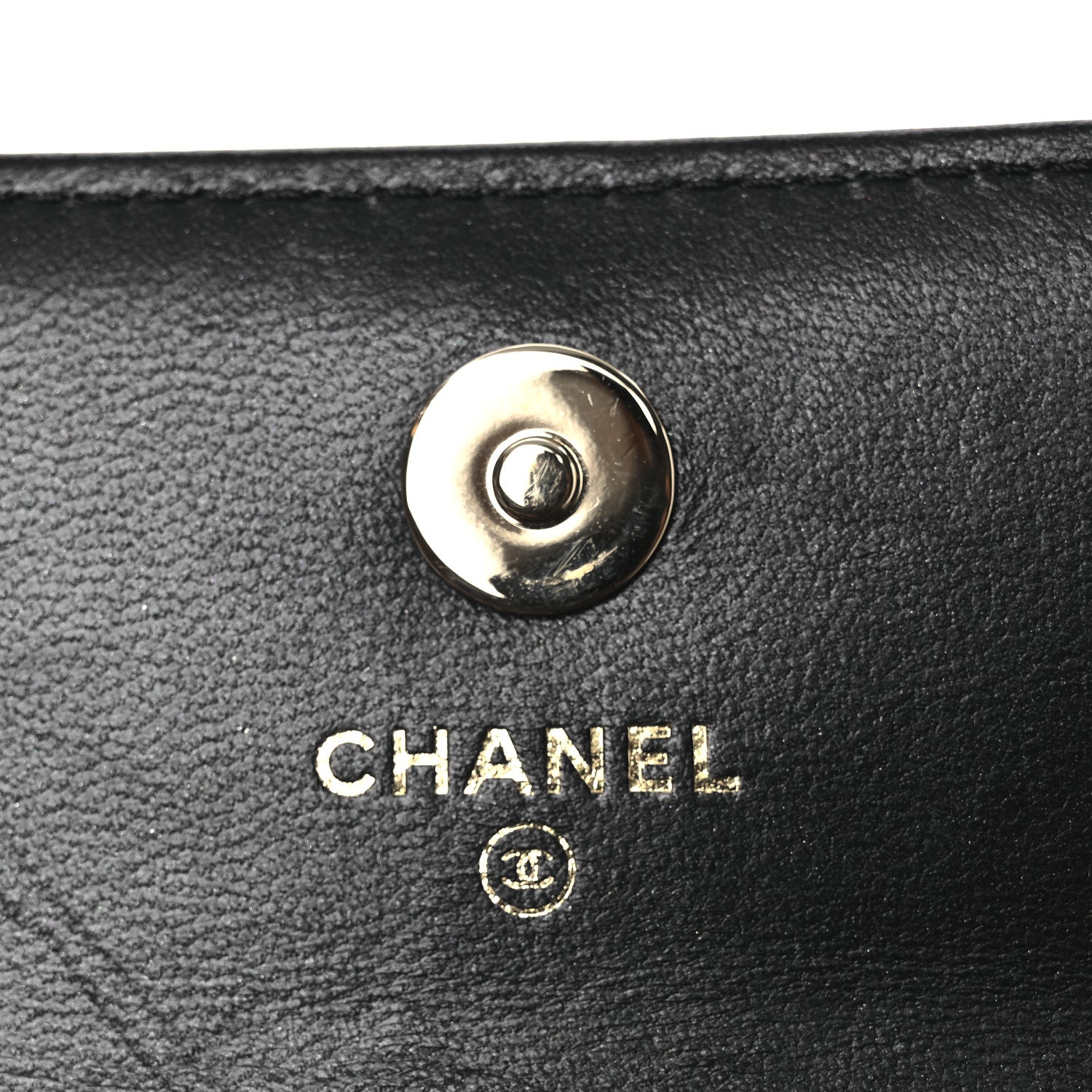 Chanel Lambskin Quilted Pearl My Shoulder Mini French Wallet On Chain WOC Black 6 of 12