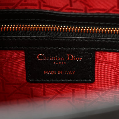 Christian Dior CHRISTIAN DIOR Lambskin Cannage Large Lady Dior Black 6 of 10
